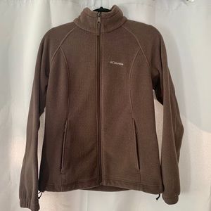Columbia women’s fleece jacket Brown Sz Med